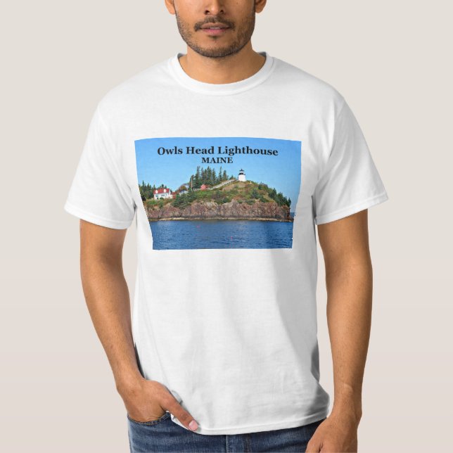 Phare de Owls Head, Maine T-Shirt (Devant)
