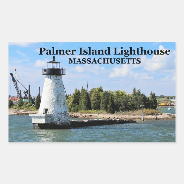 Phare de Palmer Island, Stickers Massachusetts (Devant)