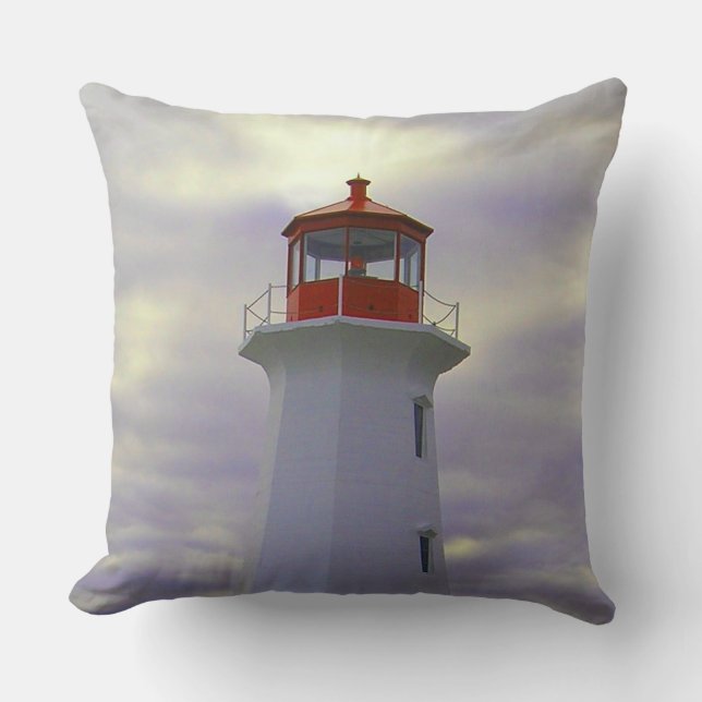 Phare de Peggy's Cove coussin Nouvelle-Écosse (Recto)