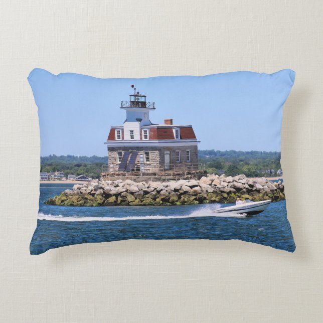 Phare de Penfield Reef, Connecticut Coussin (Devant)