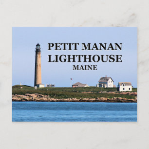 Phare de Petit Manan, carte postale du Maine