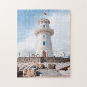 Phare de plage de Puzzles pittoresques Photographe