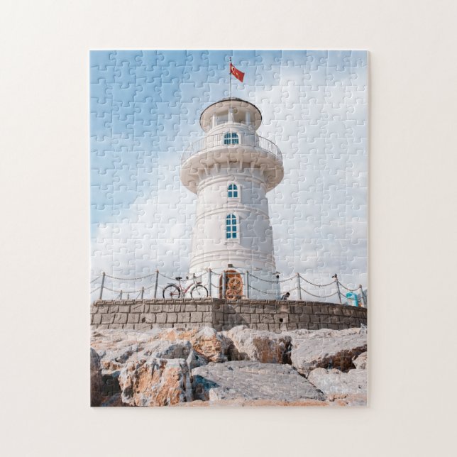 Phare de plage de Puzzles pittoresques Photographe (Vertical)
