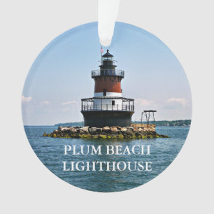 Phare de Plum Beach Rhode Island Ornement