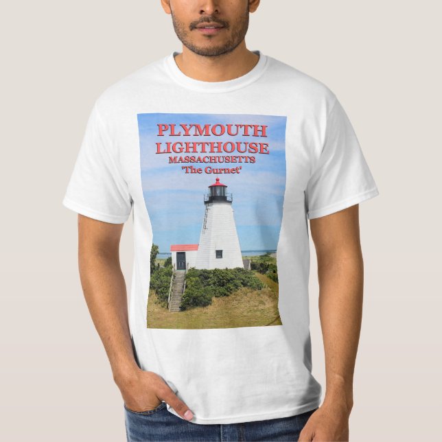 Phare de Plymouth, , T-shirt Massachusetts (Devant)