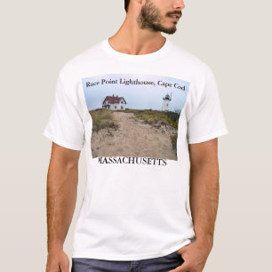 Phare de point de course, T-shirt du Massachusetts