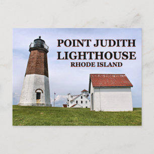 Phare de Point Judith, carte postale de Rhode Isla