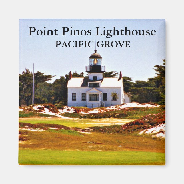 Phare de Point Pinos, Californie Magnet (Devant)