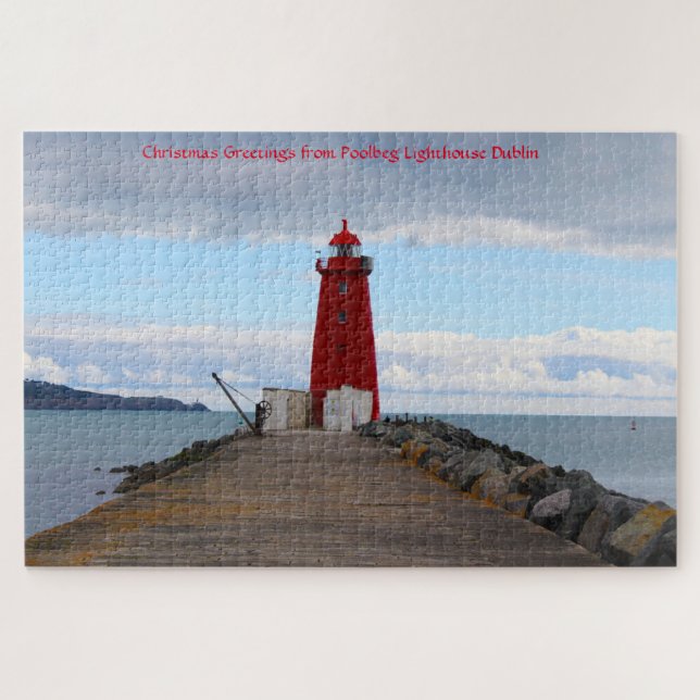 Phare de Poolbeg Dublin. Puzzle (Horizontal)