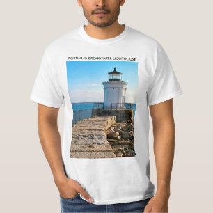 Phare de Portland Breakwater, Maine T-Shirt