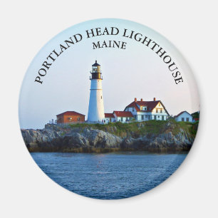 Phare de Portland Head, Maine Round Magnet