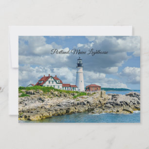 phare de Portland, Maine (étiqueté)