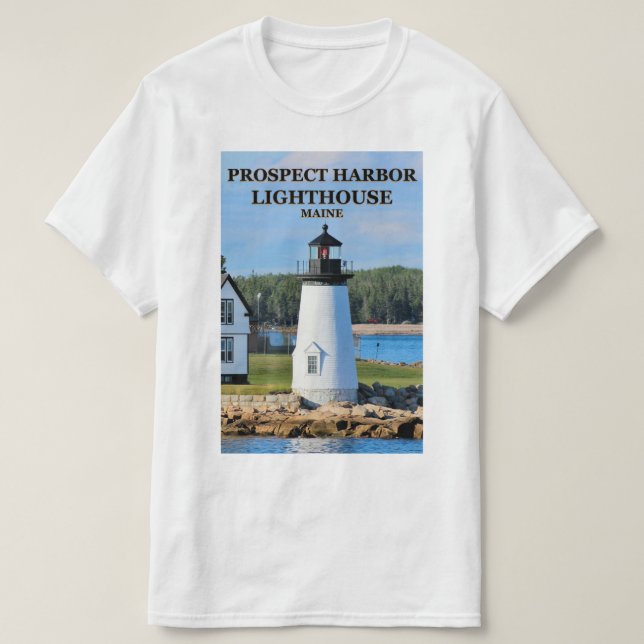Phare de Prospect Harbor, Maine T-Shirt (Design devant)