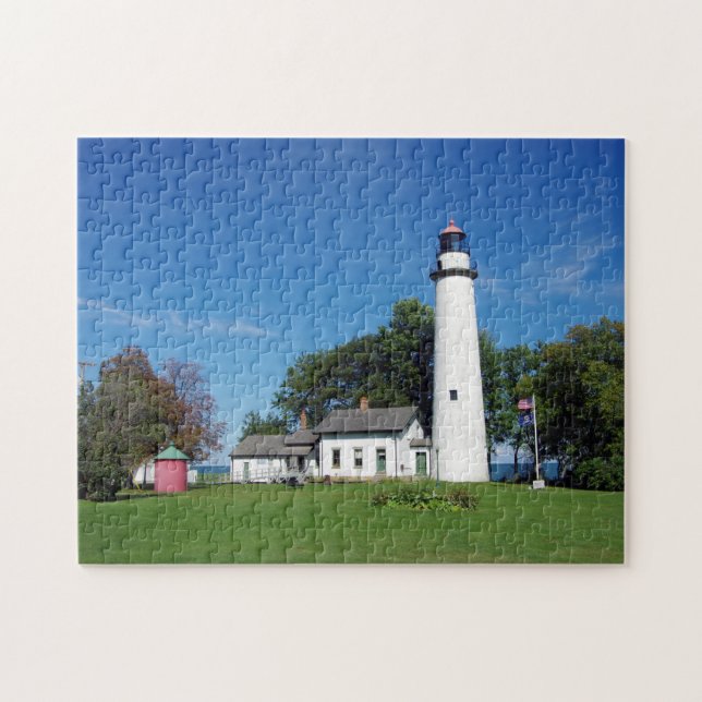 Phare de Pt Aux Barques puzzle (Horizontal)