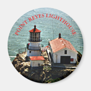 Phare de Reyes de point, aimant rond de la