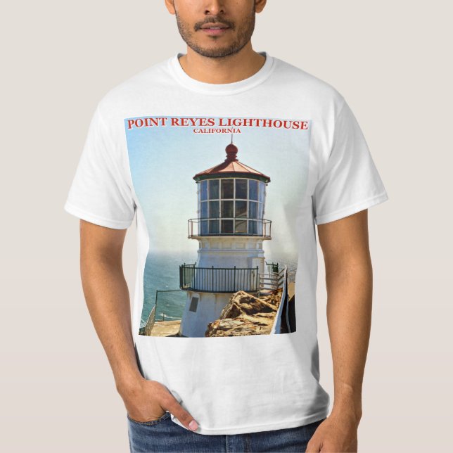 Phare de Reyes de point, T-shirt de la Californie (Devant)