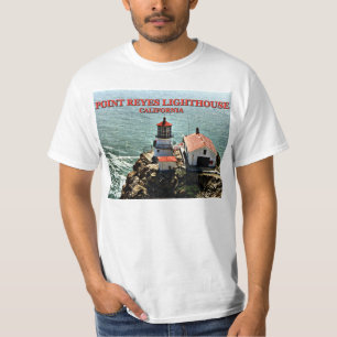 Phare de Reyes de point, T-shirt de la Californie
