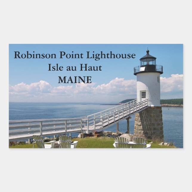 Phare de Robinson Point, Stickers Maine (Devant)