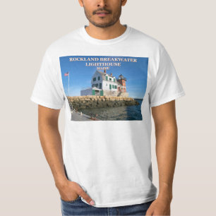 Phare de Rockland Breakwater, T-Shirt du Maine