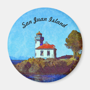 Phare de San Juan Island Lime Kiln Magnet