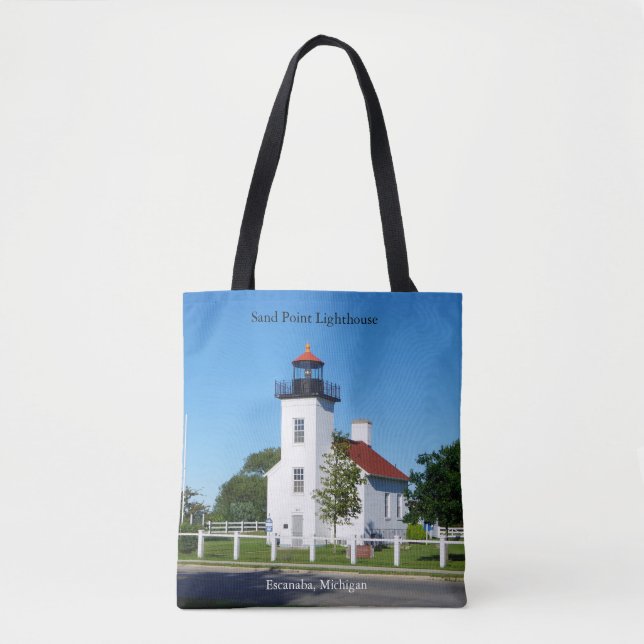 Phare de Sand Point sur tout le sac fourre-tout (Devant)