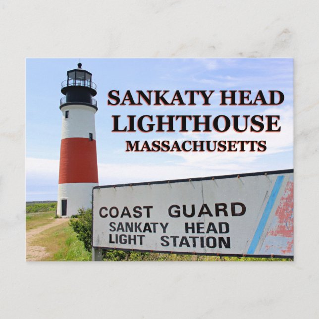 Phare de Sankaty Head, Nantucket MA Carte postale (Devant)