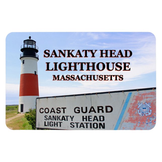 Phare de Sankaty Head, Nantucket MA Flex Magnet (Horizontal)