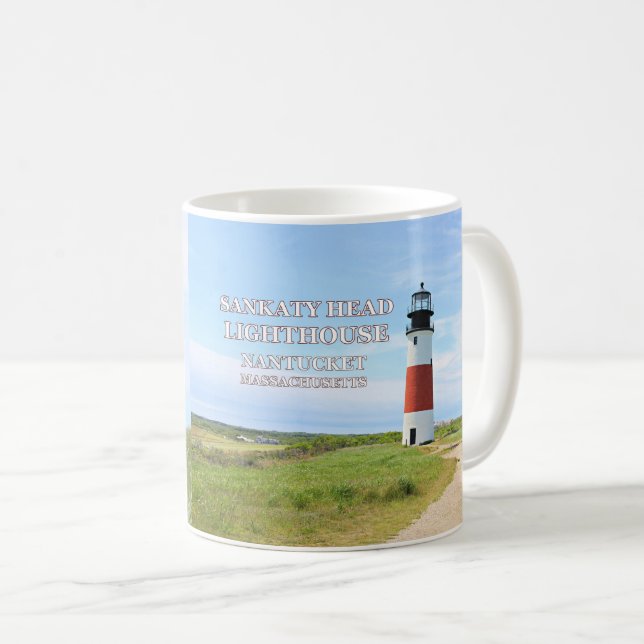 Phare de Sankaty Head, Nantucket MA Mug (Devant droit)