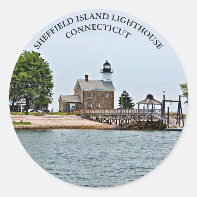 Phare de Sheffield Island, Stickers Connecticut (Devant)