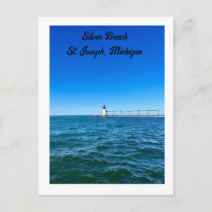 Phare de Silver Beach St. Joseph, MI Carte postale