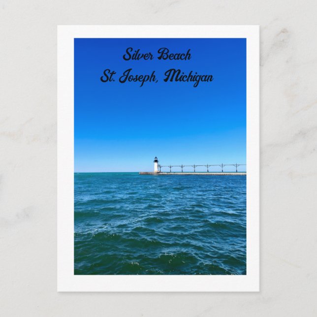 Phare de Silver Beach St. Joseph, MI Carte postale (Devant)