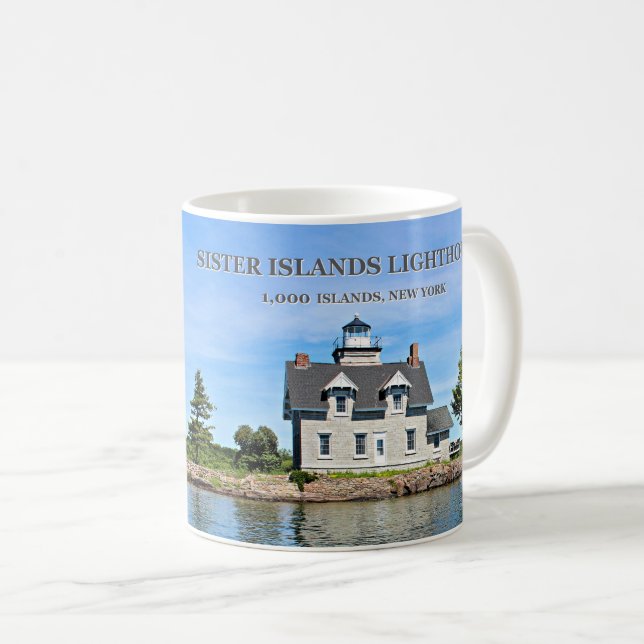 Phare de Sister Islands, New York Mug (Devant droit)