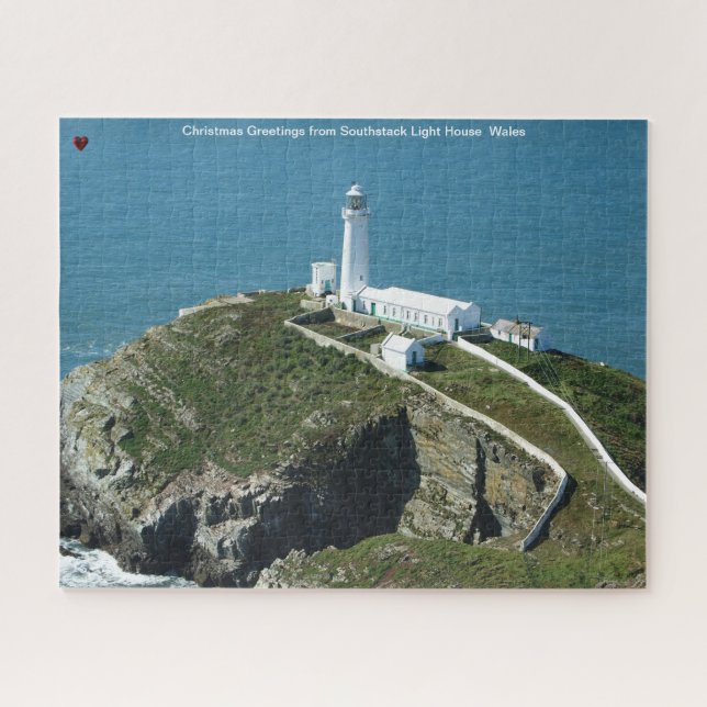 Phare de Southstack au Pays de Galles Puzzle (Horizontal)