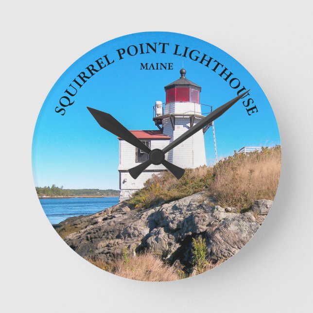 Phare de Squirrel Point, horloge murale du Maine (Recto)