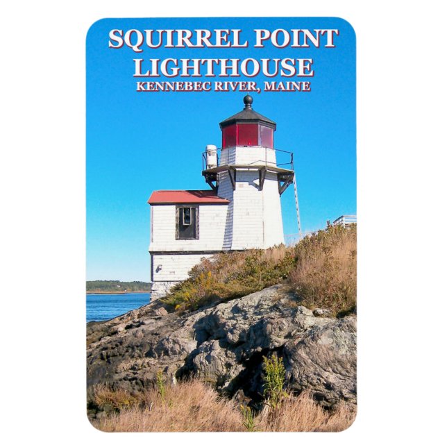 Phare de Squirrel Point, Maine Flexi Magnet (Vertical)