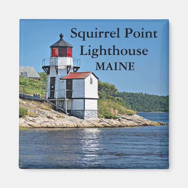 Phare de Squirrel Point, Maine Magnet (Devant)