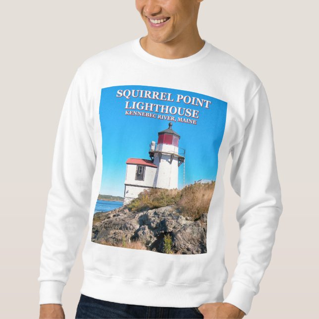 Phare de Squirrel Point, Maine Sweatshirt (Devant)