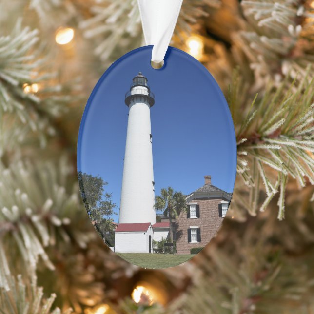 Phare de St Simons Island à Noël (Arbre)