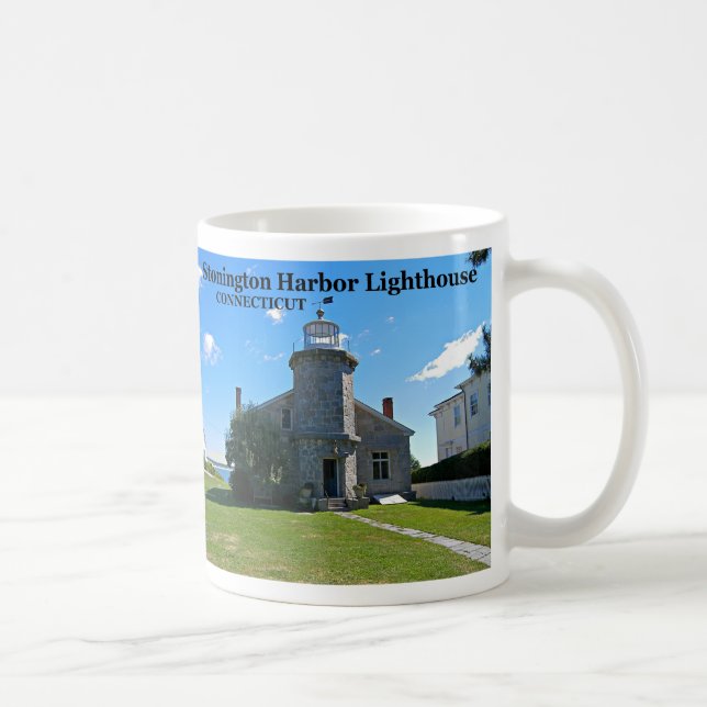 Phare de Stonington Harbour, Connecticut Mug (Droite)