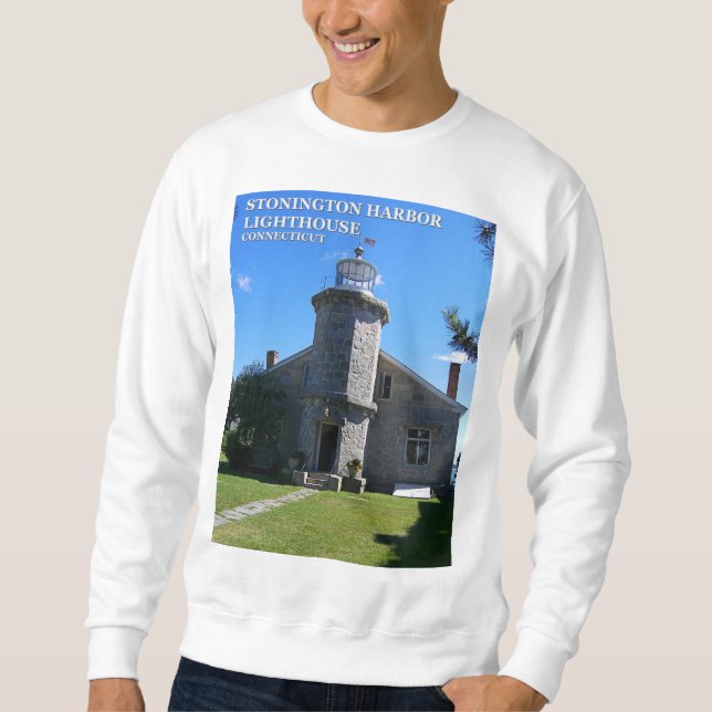 Phare de Stonington Harbour, Sweatshirt CT (Devant)