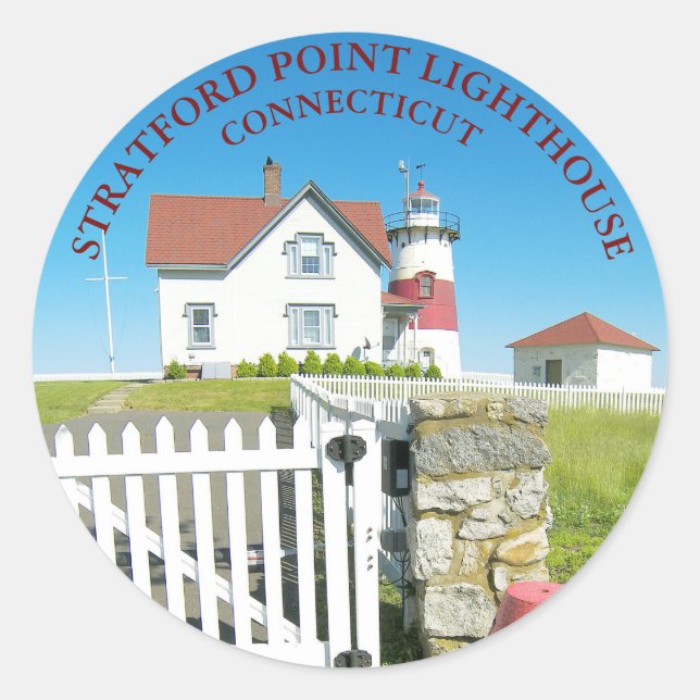 Phare de Stratford Point, Stickers Rond CT (Devant)