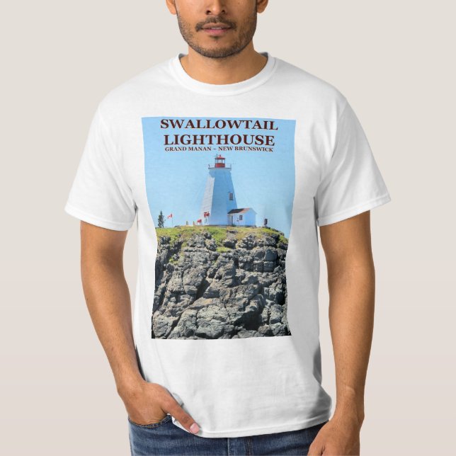 Phare de Swallowtail, Grand Manan, N.B. T-Shirt (Devant)