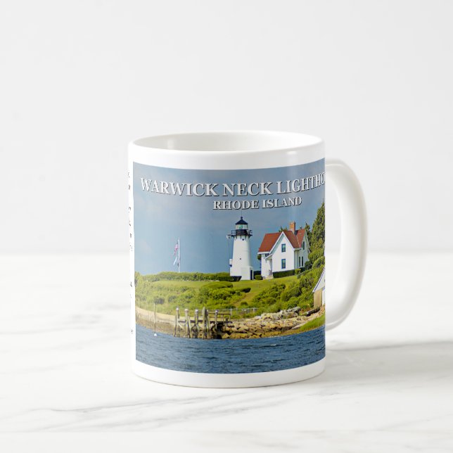 Phare de Warwick Neck, Rhode Island Mug (Devant droit)