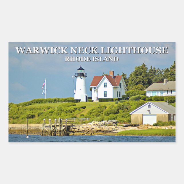 Phare de Warwick Neck, Stickers de Rhode Island (Devant)