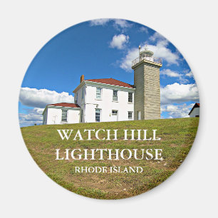 Phare de Watch Hill, Rhode Island Round Magnet