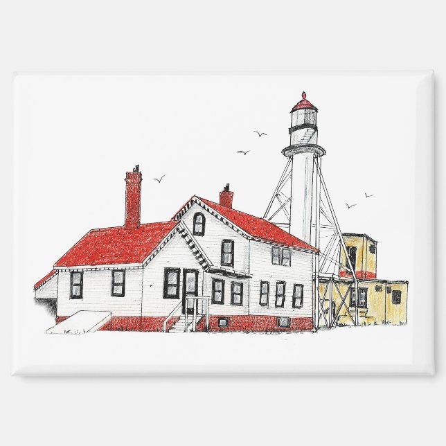 Phare de Whitefish Point aimant (Recto)