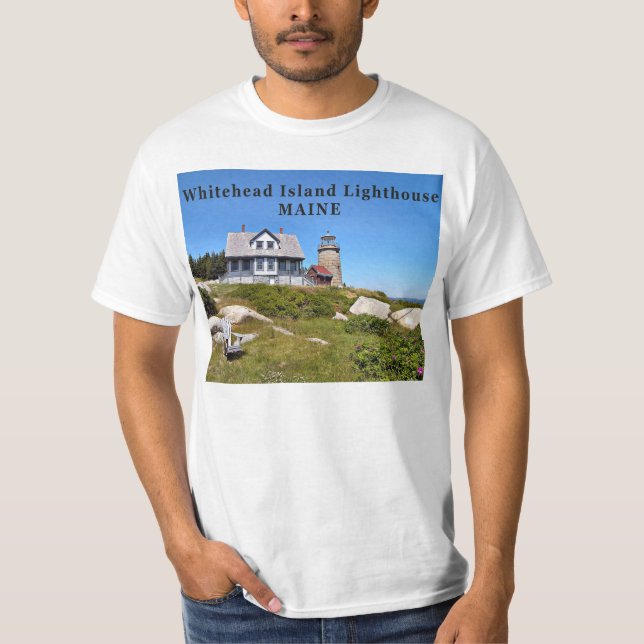 Phare de Whitehead Island, Maine T-Shirt (Devant)