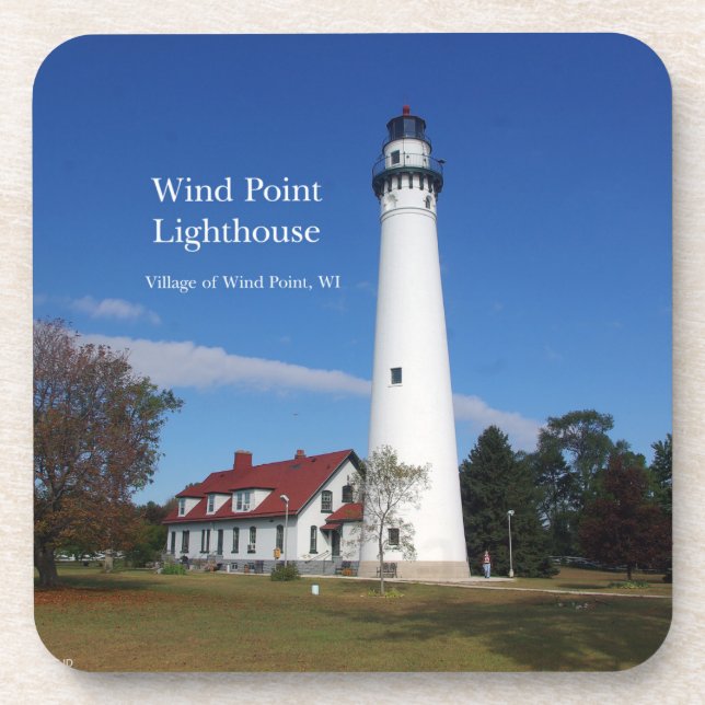 Phare de Wind Point 6 dessous de verre en plastiqu (Devant)