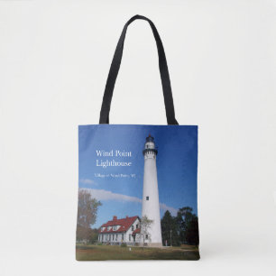 Phare de Wind Point sur tout le sac fourre-tout