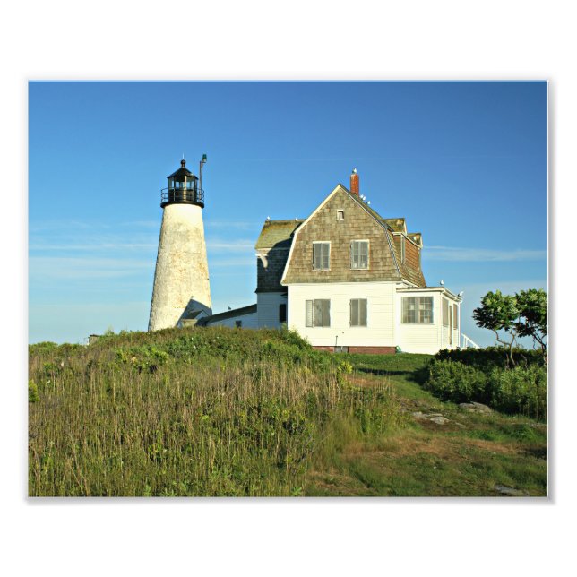 Phare de Wood Island Maine Photo Impression (Devant)